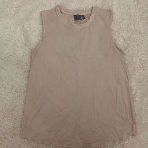 Athleta Light Beige Sleeveless Top